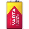 Pile 9V 6LR61 Alcalines Longlife Max Power 640mAh Varta