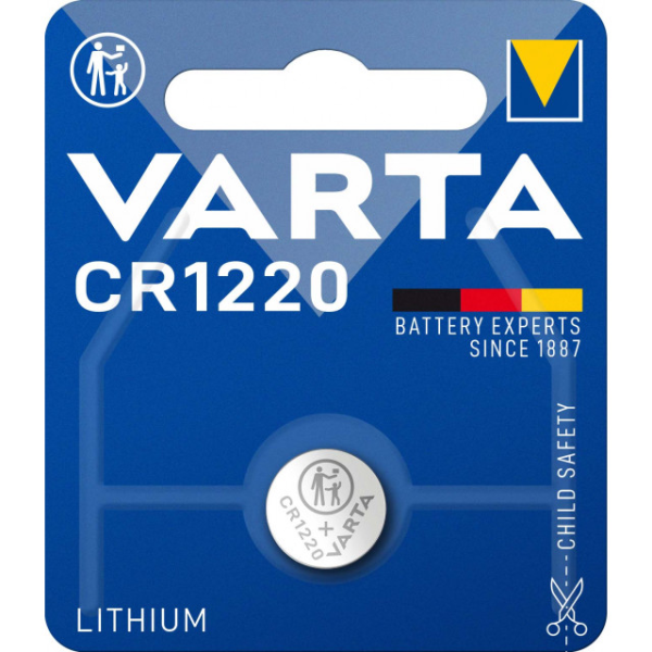 Pile Bouton CR1220 Lithium 3V 35mAh Varta