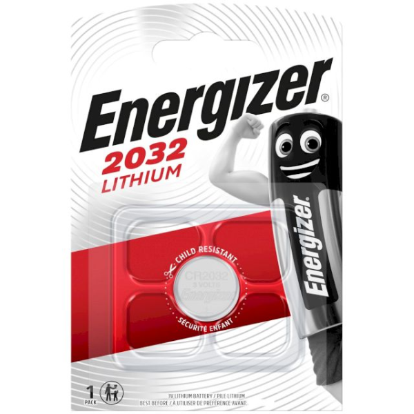 Pile Bouton CR2032 Lithium 3V 235mAh Energizer