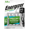 PILES RECHARGEABLES NiMH AA HR6 1.2V 2300mAh EXTREME BL4 ENERGIZER