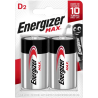 PILES LR20 D MAX ALCALINES BL2 ENERGIZER