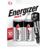 2 Piles C LR14 Alcalines Max 1.5V Energizer