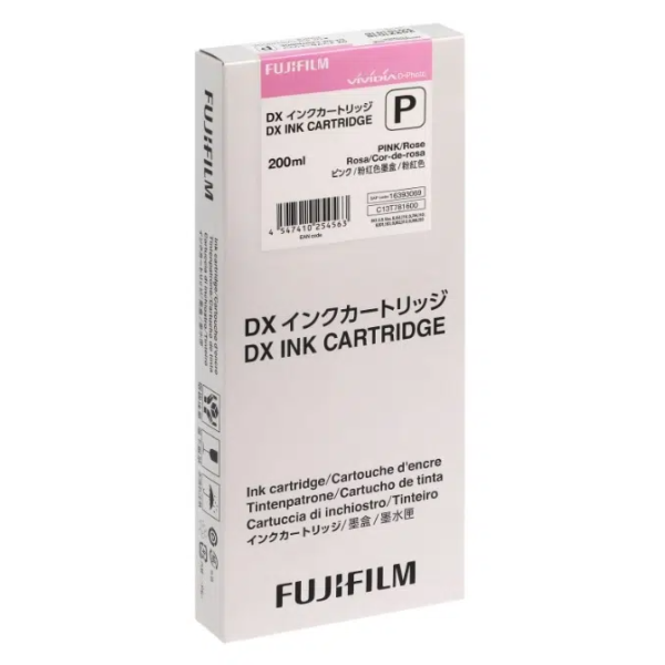 Cartouche d’encre Pink 200ml pour imprimante photo Fujifilm DX100