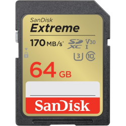 Carte SanDisk Extreme SD UHS-I - 64 Go