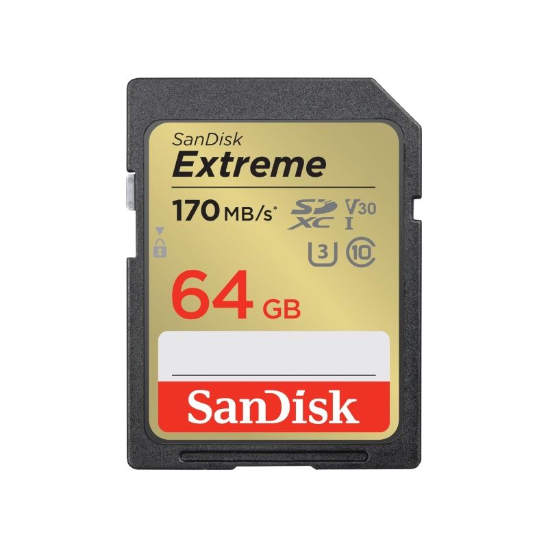 Carte SanDisk Extreme SD UHS-I - 64 Go