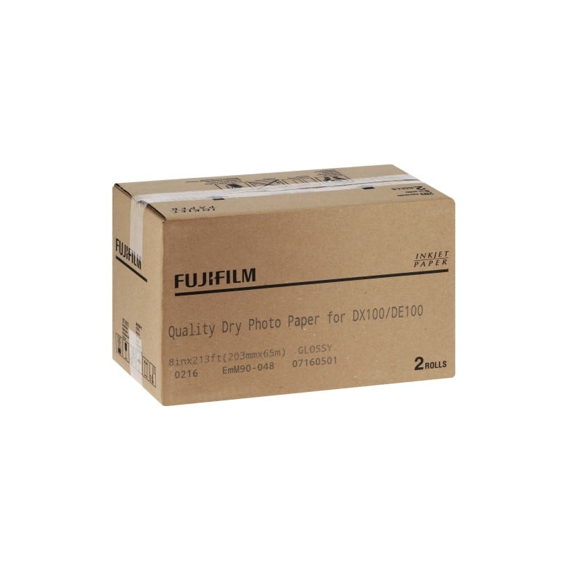 FUJI - Papier jet d'encre Papier brillant 203mm x 65m pour Frontier DX100 / DE100
