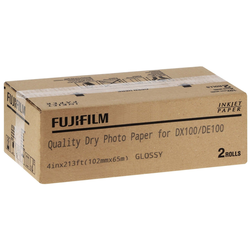 FUJI - Papier jet d'encre Papier lustré 102mm x 65m pour Frontier DX100 / DE100