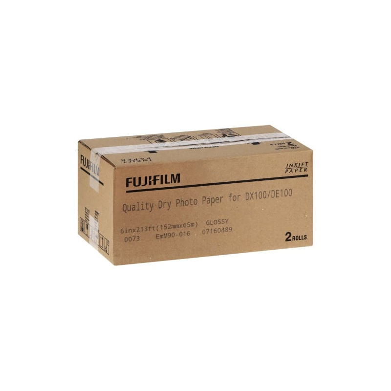 FUJI - Papier jet d'encre Papier lustré 152mm x 65m pour Frontier DX100 / DE100