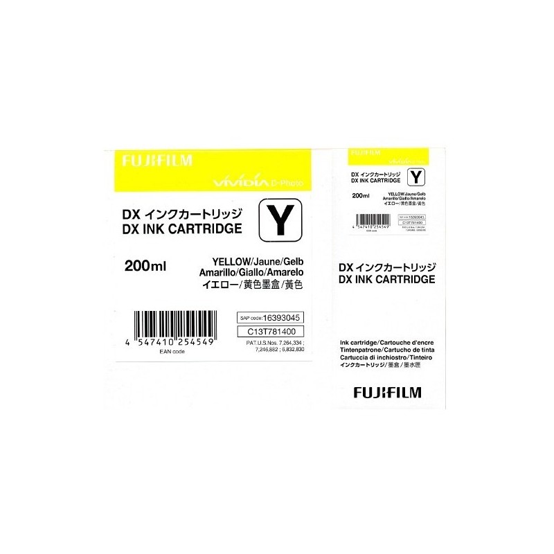 Cartouche d'encre Jaune - Pour Frontier DX100 - 200ml