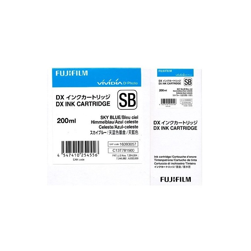 Cartouche d'encre Bleu Ciel - Pour Frontier DX100 - 200ml