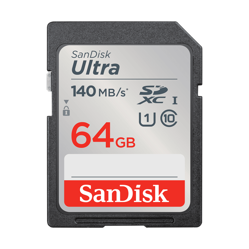 Carte SanDisk Ultra® SDHC™ UHS-I et carte SDXC™ UHS-I - 64 Go