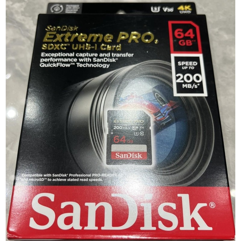 Carte SDHC™ et SDXC™ UHS-I SanDisk Extreme PRO - 64 Go